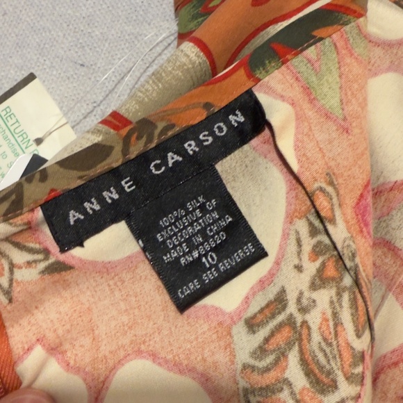 NWT Anne Carson silk skort - size 10 - Picture 4 of 4